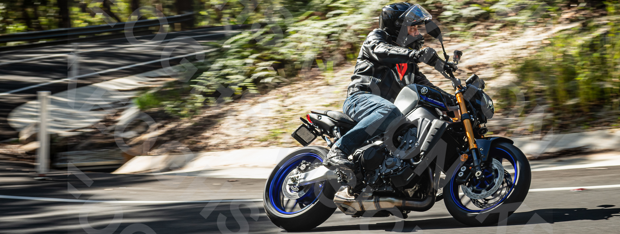 Motorbike and car photography at Royal National Park NSW