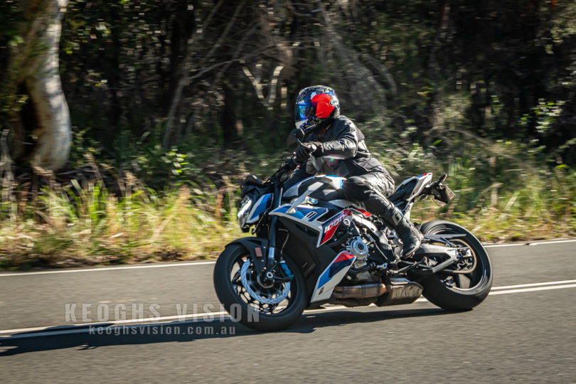 Rider on a BMW Riding through the National Park
