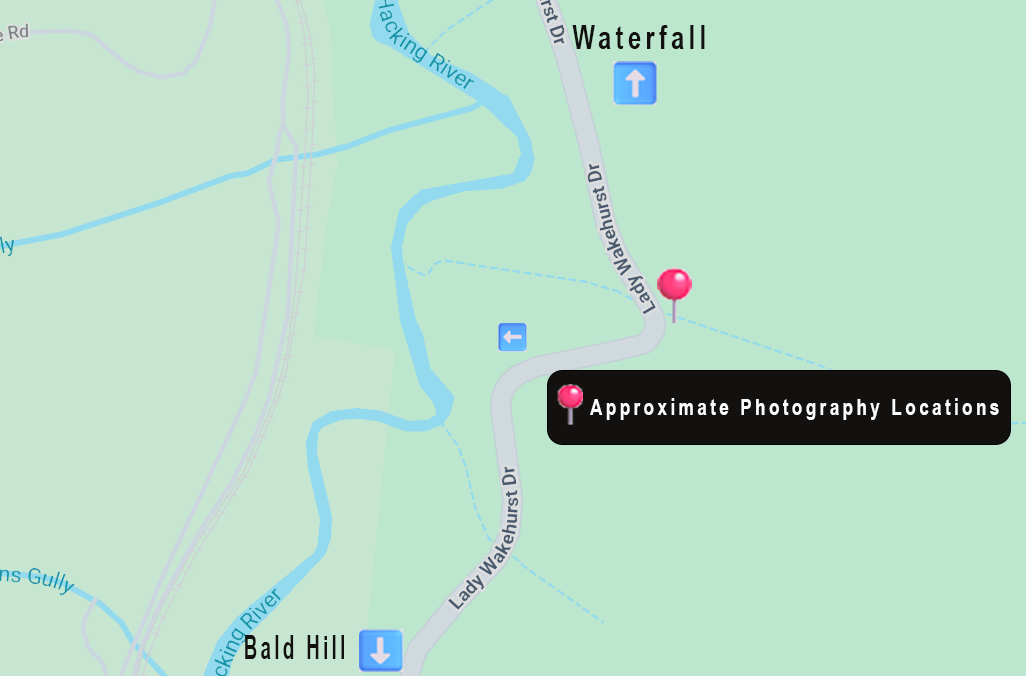 Approximate photography locations