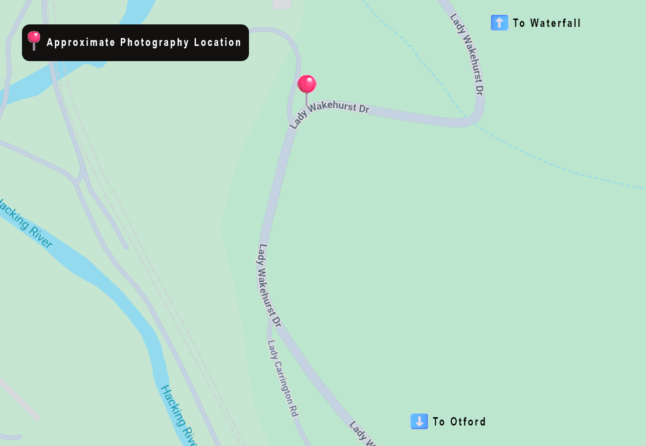 Approximate photography locations