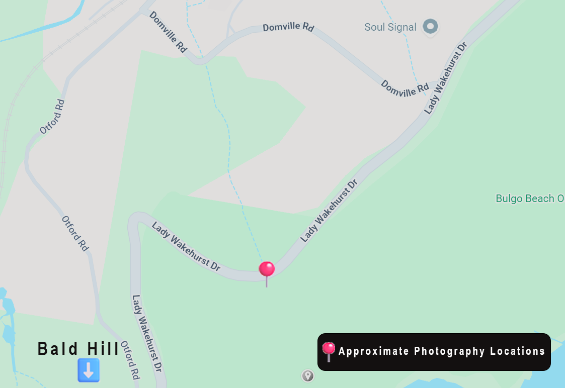 Approximate photography location