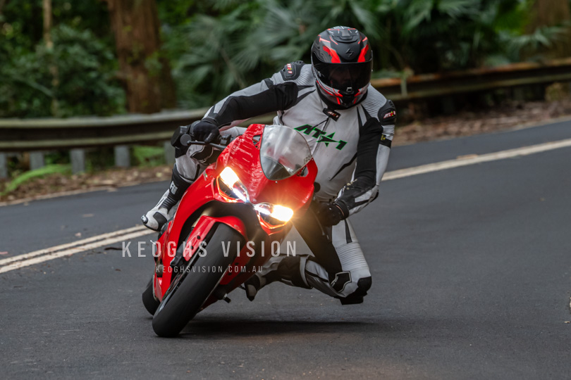 Ducati Panigale in the Royal National Park