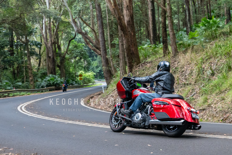 Harley Davidson cruising the Royal National Park