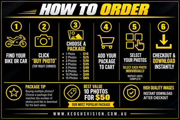 How to order motorcycle photos from Keoghs Vision Photography