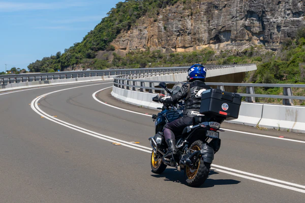 Riding Seacliff Bridge